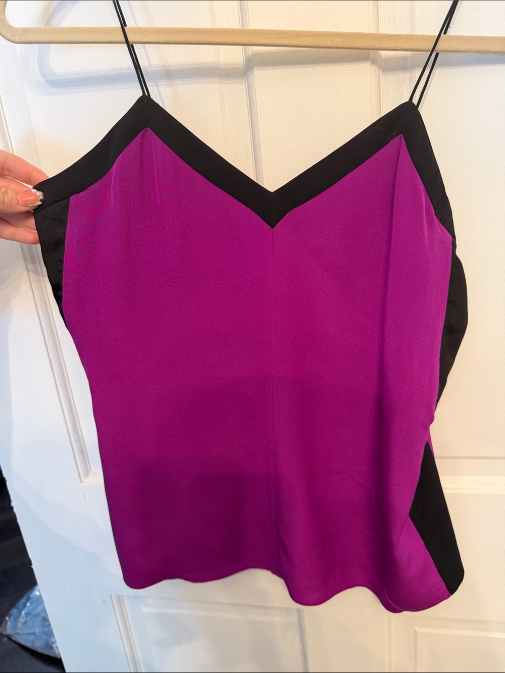 Tibi Silk Purple Tank View 4